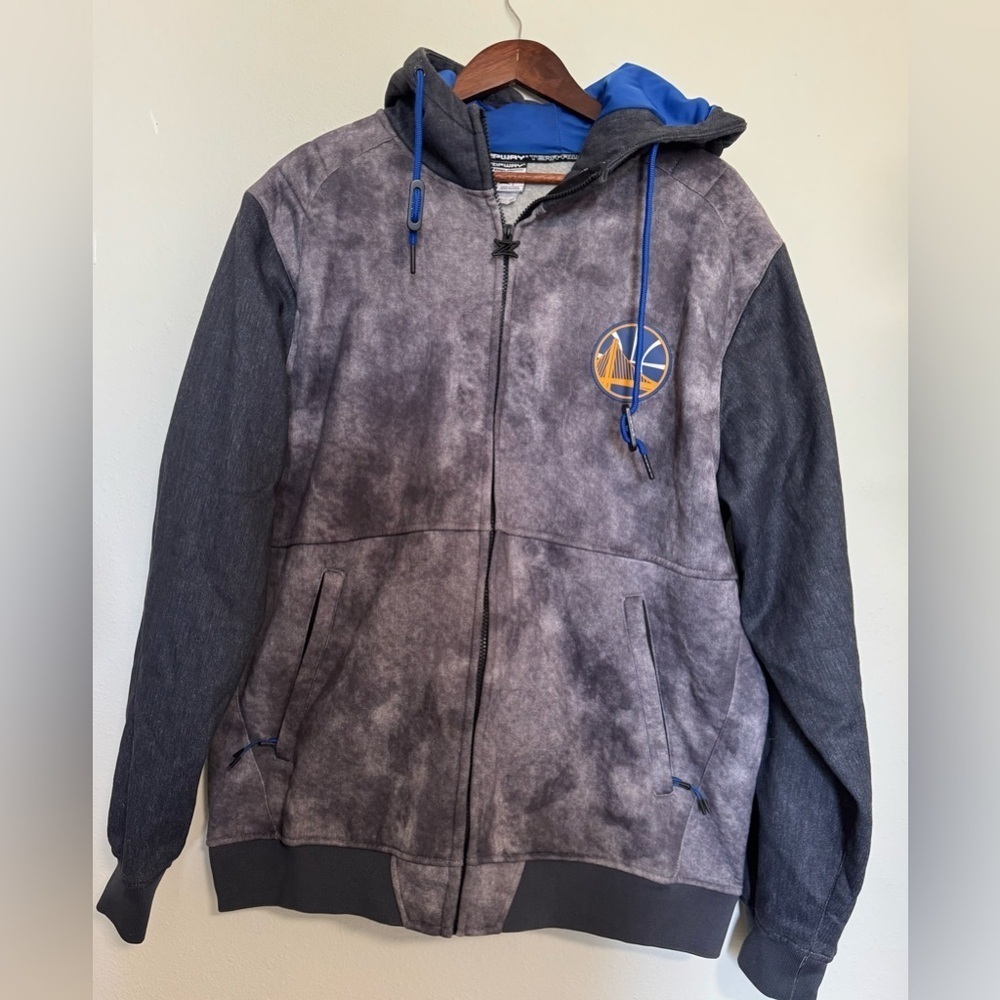Golden state warriors men’s XL hoodie zip up by zipway